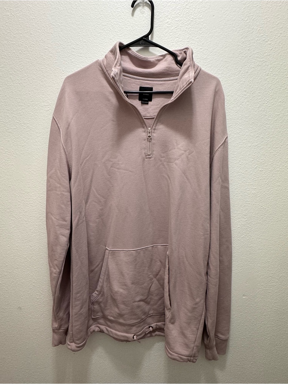 Vans women’s Half-Zip Pullover Sweatshirt - Dusty Pink